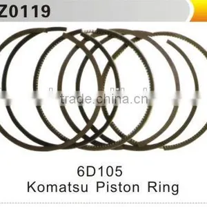 PISTON RING FOR KOMATSU 6D105 thumbnail-1