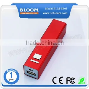 Smartphone Lipstick 2600mah External Power Bank .metal External Power Bank Charger thumbnail-1
