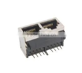 1*2 Ports RJ45 PCB Jack/Socket/Connector thumbnail-1