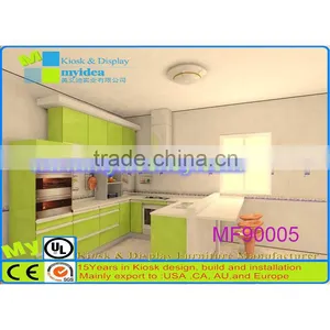 Shinny Color Wood Kitchen Cabinet Approved ISO SGS UL thumbnail-1