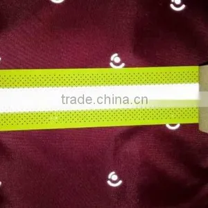 Fire Retardant Reflective Tape in Yellow With Silver in a 50mm Width thumbnail-1
