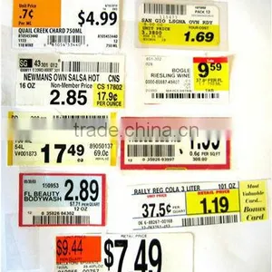 Customed Supermarket Price Tag thumbnail-1