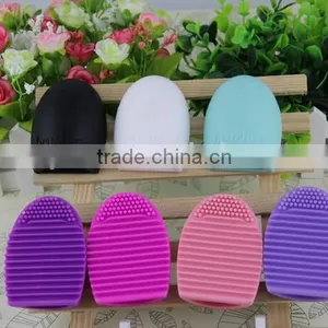 Brushegg Silicone Brush Cleaning Egg Brush Cleaning Egg Cosmetic Brush Cleanser Mack up Makeup Brush Cleaner Clean Tools thumbnail-2