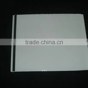 Flat Gold Line Silver Line Middle Groove Glossy White Pvc Ceiling Panel thumbnail-4
