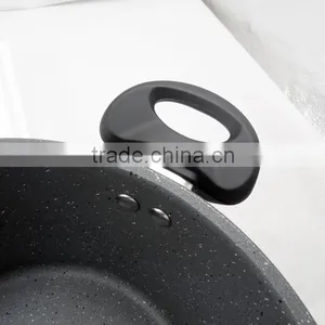 Popular Style Foreged Imitation Looks Grey Stone Marble Cookware in Surface thumbnail-5