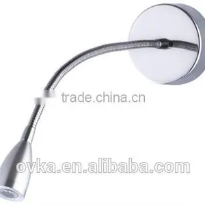 1W 3W LED Wall Lamp for Hotel Bedside Reading Lamp With Flexible Gooseneck 110V 220V On/off Switch thumbnail-5