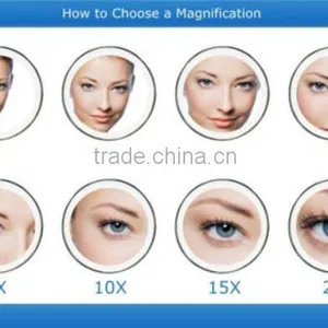 Brand New Dual Sides Folding LED 1x & 10X Magnification Cosmetic LED Light Up Magnifying Travel Pocket LED Mirror thumbnail-3
