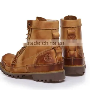 New Design High Cut Leather Men Shoes thumbnail-1
