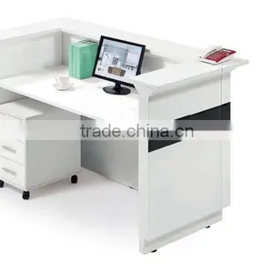 White and Black MFC Fitness Center Reception Desk thumbnail-2