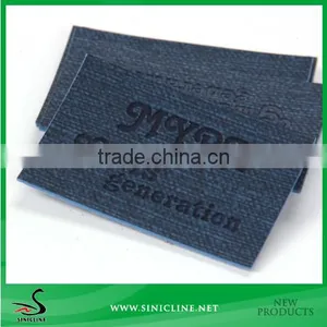 Sinicline Fashion Design Metal Jeans Leather Label for Garments thumbnail-1