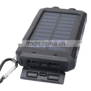 New Products 2016 8000mah Mobile Solar Charger Waterproof Power Bank With Compass thumbnail-3