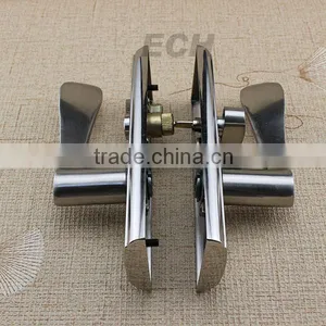 High Quality Zinc Alloy Glass Door Handle With Lock thumbnail-1