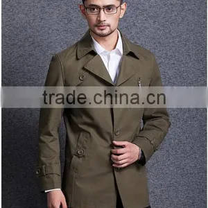 Manufacturers Selling Man Paragraph Dust Coat Grows in the Spring and Autumn Period and the New Lapel Leisure Fashion Personali thumbnail-3