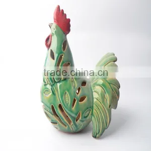 Decoration Garden of Ceramic Cock Candle Holder thumbnail-2