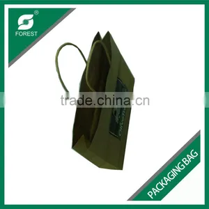 STANDARD SIZE RECYCLED KRAFT PAPER BAGS FOR GARMENTS PACKAGING WITH CUSTOM LOGOS thumbnail-6