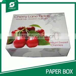 COLORED COVER AND BOTTOM CARTON BOX FOR PREMIUM SWEET CHERRIES thumbnail-1