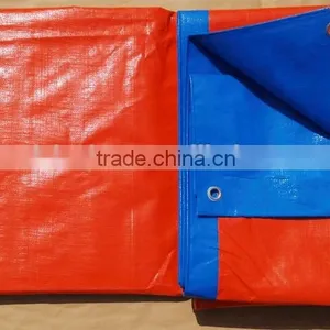Orange And Blue Waterproof pe Tarpaulin Tarp Vietnam thumbnail-5