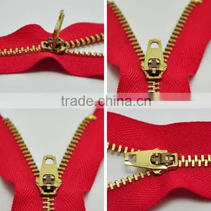 Wholesale Order 4# Jeans Zip Brass Copper Bronze Zipper Closed End Riot Smooth Zipper, thumbnail-2