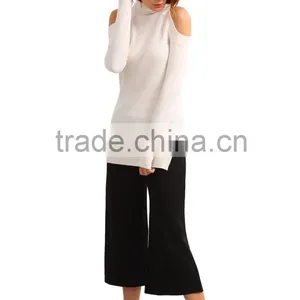 Fashion Women High Neck Plain Longsleeve Knit Sweater Top Quality Choice Supplier's Choice thumbnail-3
