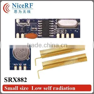 NiceRF ASK Module Kit 433MHz Long Range 100m Wireless RF Module STX882 433 Transmitter SRX882 433 Receiver Spring Antenna thumbnail-1