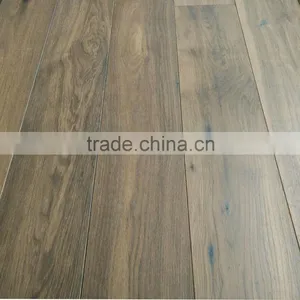 Antique White Oak Wood Parquet Flooring Ammonia Smoked Flooring thumbnail-3