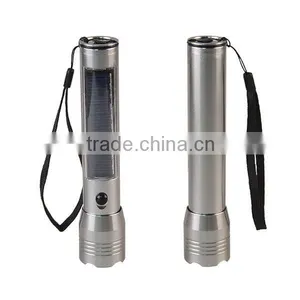 3W Aluminum Solar Charger LED Flashlight With USB Cord thumbnail-5