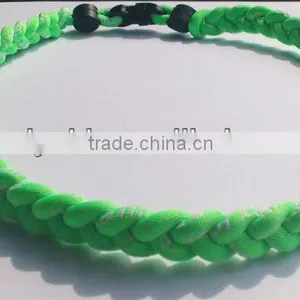 Triple Braided Titanium Cheap Sports Rope Necklace,thick Rope Necklace,cross Rope Necklace thumbnail-3