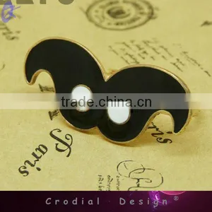 2013 New Products Express Cute Mustache Design Fashion Metal Oil Drip Mustache Ring For Women Fashion Accessoies thumbnail-1