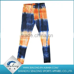 Beautiful Polyester High-grade Segment Dyed Leggings Colorful Printed Woman Leggings thumbnail-1