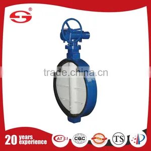 Butterfly Valves D371X-10 Supplier High Quality Wafer Soft Seal Gear Operated Wafer Center Line Wcb Butterfly Valve thumbnail-3