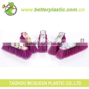 Factory Cheap Colored Broom Head Soft Cleaning Tool Vigour Green Plastic Sweeping Broom thumbnail-3