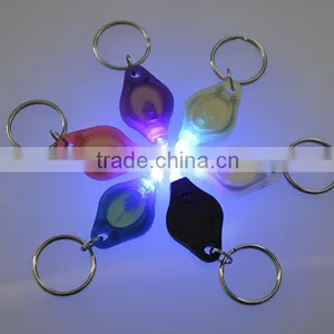 395-400nm Cheap Custom Fashion Keychain Purple Light UV LED Key Chain thumbnail-2