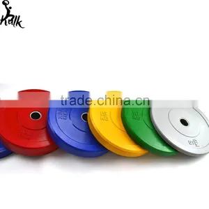 IWF Standard Colored Rubber Bumper Plate for Weightlifting thumbnail-1