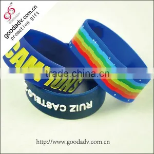 Waterproof Tag Custom Mixture Thin Silicone Bracelets With Logo thumbnail-2