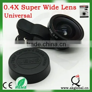 Christmas Gifts 0.4x Super Wide Angle Lens With Case for Iphone 4/ 5 5s Mobile Phone Camera thumbnail-1