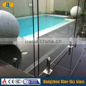 LT 8mm 10mm 12mm Clear Toughened Glass for Fence Panels thumbnail-5