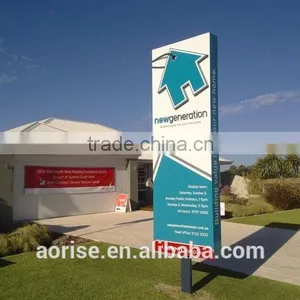 Standing Aluminum Led Pylon Sign for Gas Station thumbnail-4