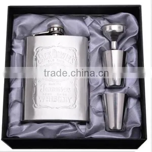 7 oz Hip Flask Stainless Steel Flagon Wine Pot Set Portable Bottle Funnel thumbnail-2