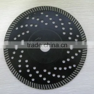 180*2.4*22.3/1.8mm Hot Pressed Continusous Rim Diamond Saw Blade With Flanged Professional Ceramic Cutting thumbnail-1