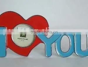 Lovely I LOVE YOU Metal Pewter Zinc Alloy Home Decorative Photo Frame thumbnail-4