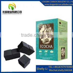 Long Burning Time Grade One Quality ,Size 2.5*2.5*2.5 cm Cube Charcoal thumbnail-1