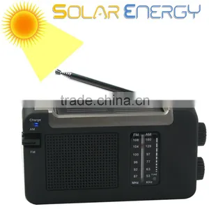 Portable Solar HandCrank Dynamo FM/AM Radio thumbnail-1