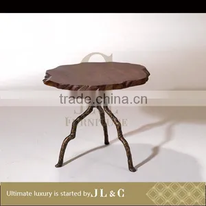 AT0-7 Twig Pedestal Tea Table Furniture Factory Price From JL&C Luxury Home Furniture thumbnail-2