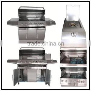 6 Burners Auplex Round Propane Grill With Rotisserie/ Skewer thumbnail-6