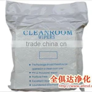 Heat-sealed Cut Polyester Cleanroom Microfiber Wiper Industrial Use thumbnail-5