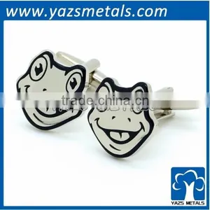 Manufacturer Customized Animal Style Metals Frog Cufflink thumbnail-1