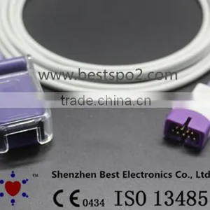 Nellcor SpO2 Adapter Cable, 9pin >>DB9, 3m, Nellcor Oximax Tech thumbnail-1