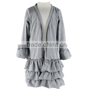 2016 Kaiyo Online Clothing Store Ruffle Overcoat Girl's Overcoat Wholesale Children's Boutique Clothing thumbnail-3