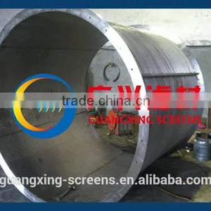 SS304 Wedge Wire Rotary Drum Screen for Food Process thumbnail-1
