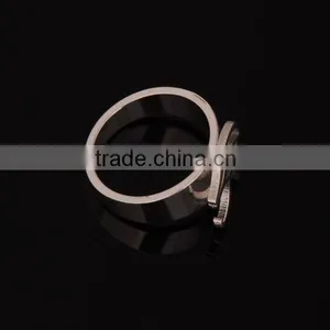 New Design Beautiful Eyes Stainless Steel Ring thumbnail-3